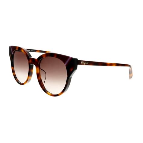 salvatore ferragamo round tortoise sunglasses